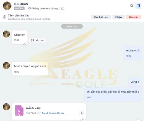 Đoạn tin nhắn mở đầu 