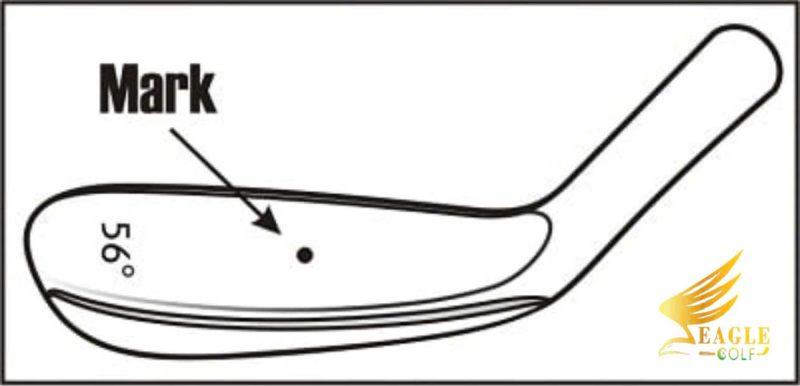 Ảnh đánh dấu trung tâm của đế gậy bằng bút Sharpie
