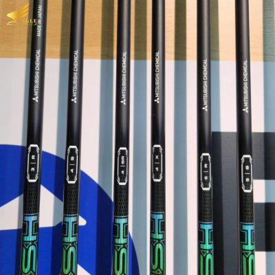 Bộ sưu tập cán gậy golf Mitsubishi Chemical SH cao cấp, được chụp chi tiết tại Eagle Golf Shop.